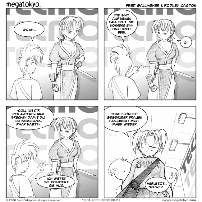 Strip #23: Abunai, Standmädel!