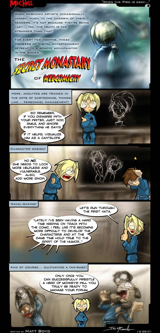 Strip #209: GS: The monastary of webcomicry