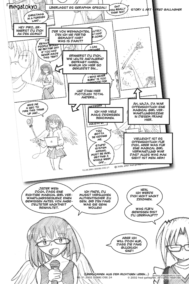 Strip #266: Überlass es Seraphim - comic Analyse